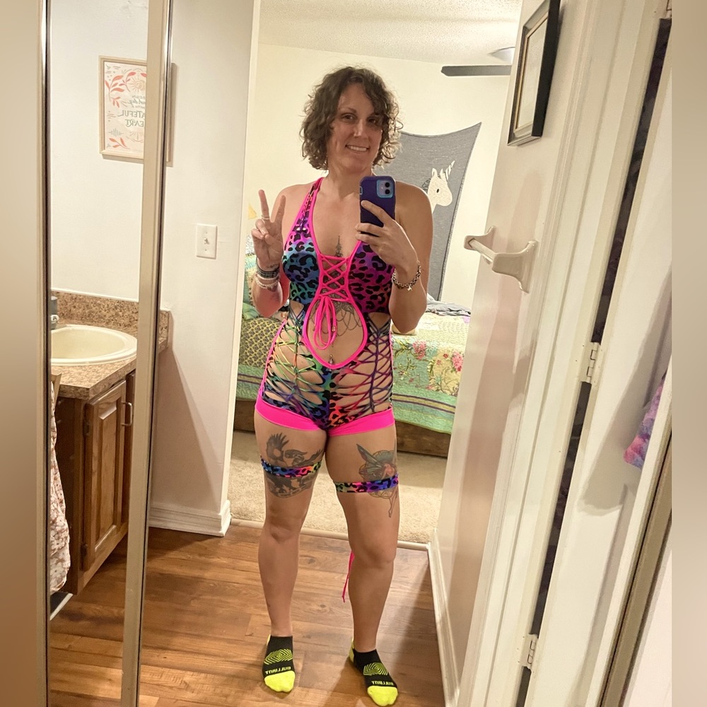 IHeartRaves Custom Weaved Romper Body Suit